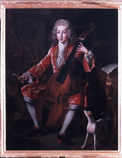 Retrato de Maximiliano-Emmanuel, Cavaleiro da Baviera (1695-1747), filho de Maximiliano II Emanuel, Eleitor da Baviera e sua amante Agnes Le Louchier de Louis de Silvestre